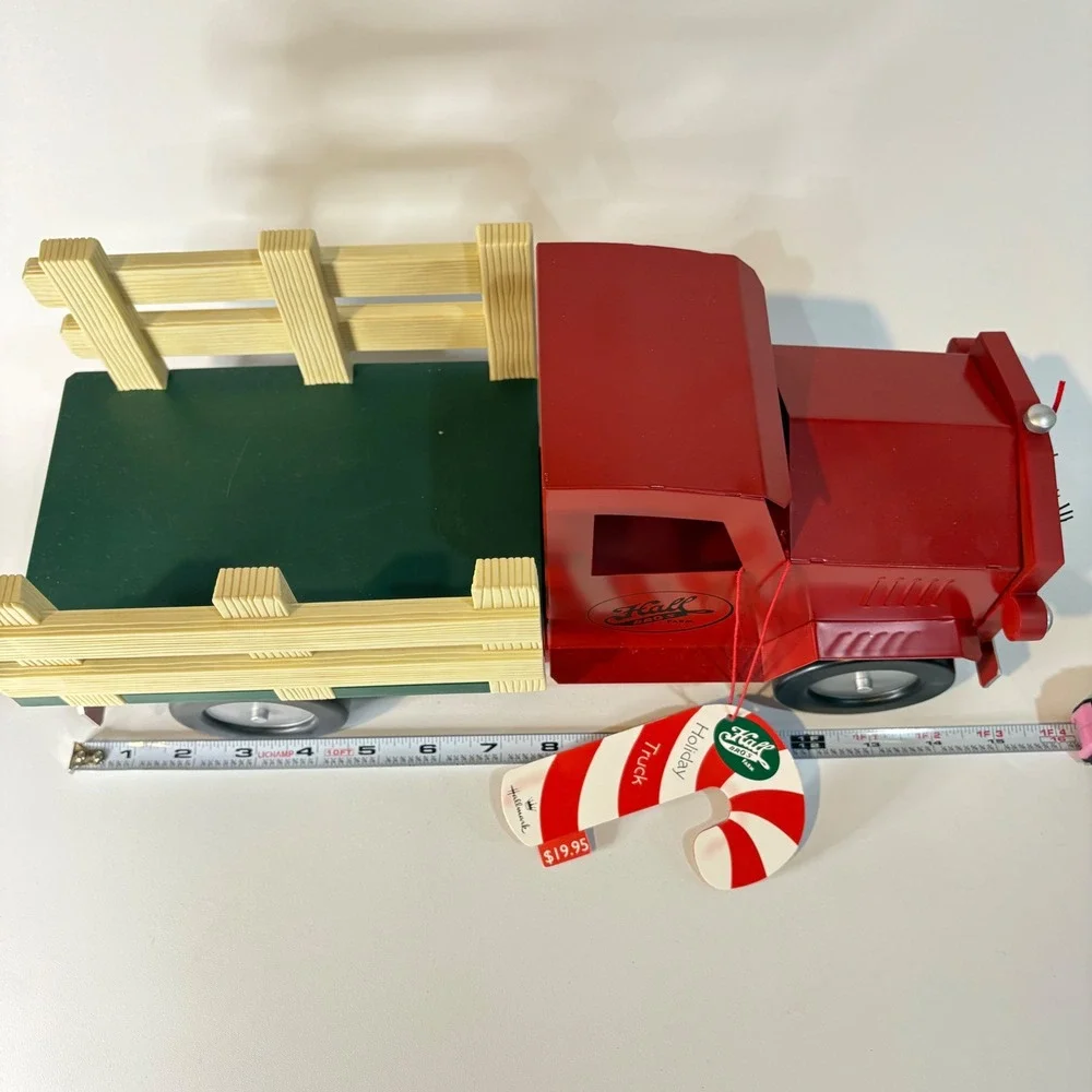 Hallmark Holiday Truck Hall Bro's Farm Red Vintage Christmas Decor New With Tag